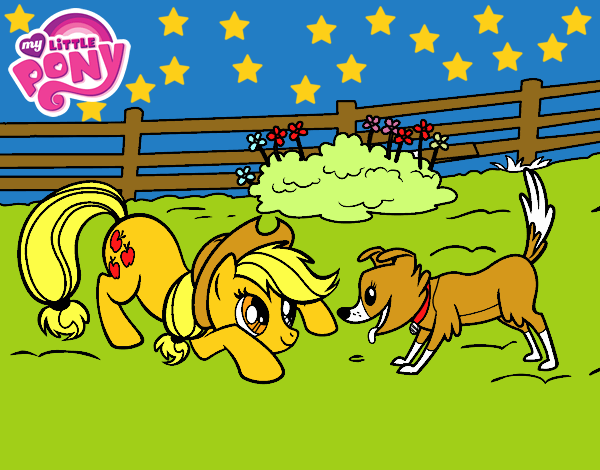 Applejack y Winona