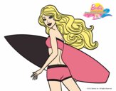 Barbie surfera