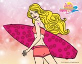 Barbie surfera