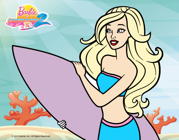 Barbie va a surfear