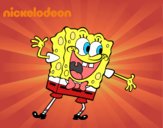 Bob Esponja saludando