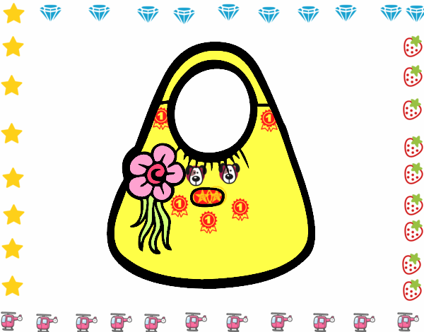 Bolso con flor