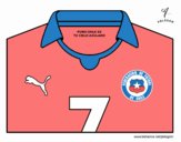 Camiseta del mundial de fútbol 2014 de Chile