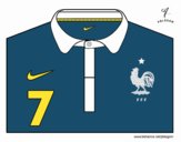 Camiseta del mundial de fútbol 2014 de Francia