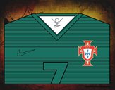 Camiseta del mundial de fútbol 2014 de Portugal