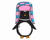 Pingüino con gorro