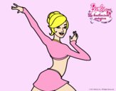 Barbie en postura de ballet