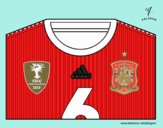 Camiseta del mundial de fútbol 2014 de España