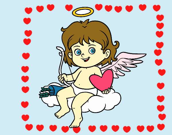 Cupido en una nube