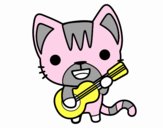 Gato guitarrista