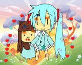 Miku y Kasane Chibi