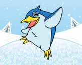 Pequeño pingüino azul