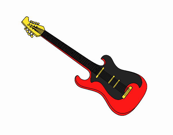 Dibujo Una guitarra eléctrica pintado por julioalvar