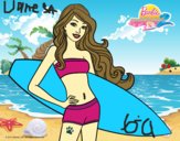 Barbie con tabla de surf