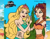 Barbie se despiede de la reina sirena