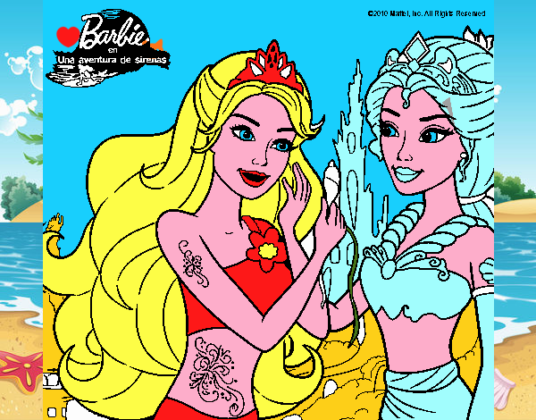 Barbie se despiede de la reina sirena