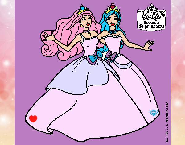 Barbie y su amiga súper felices