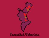 Dibujo Comunidad Valenciana pintado por julioalvar