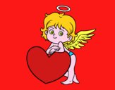 Cupido y un corazón