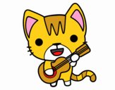 Gato guitarrista