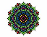 Dibujo Mandala para relajarse pintado por mendz