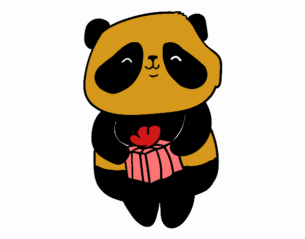 Panda con regalo