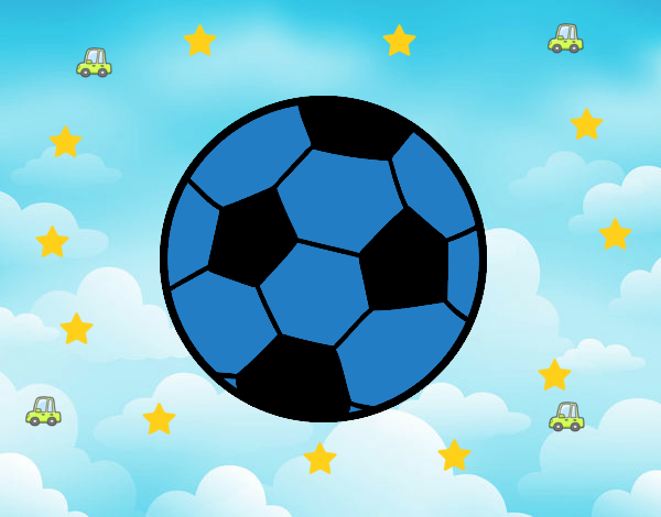 Dibujo Una pelota de fútbol pintado por mendz