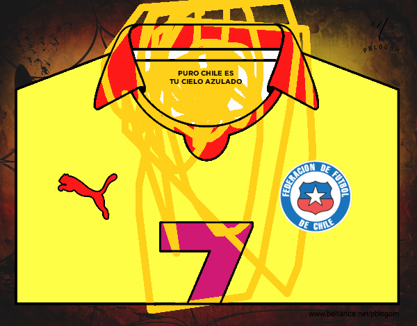 Camiseta del mundial de fútbol 2014 de Chile