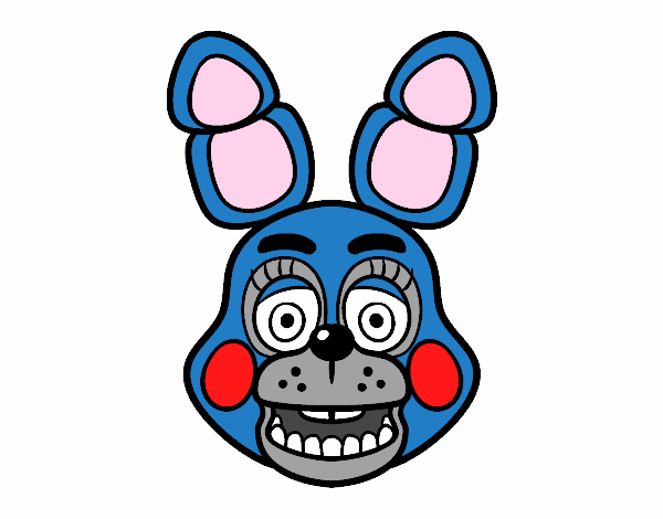 Cara de Toy Bonnie de Five Nights at Freddy's