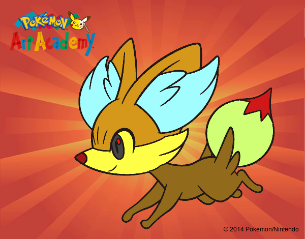 Fennekin corriendo