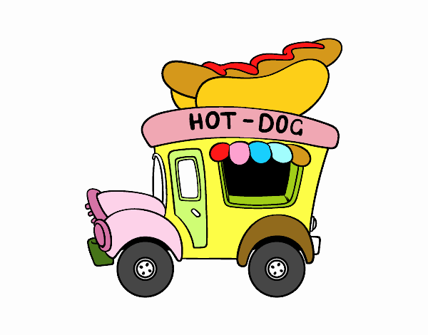 Food truck de perritos calientes