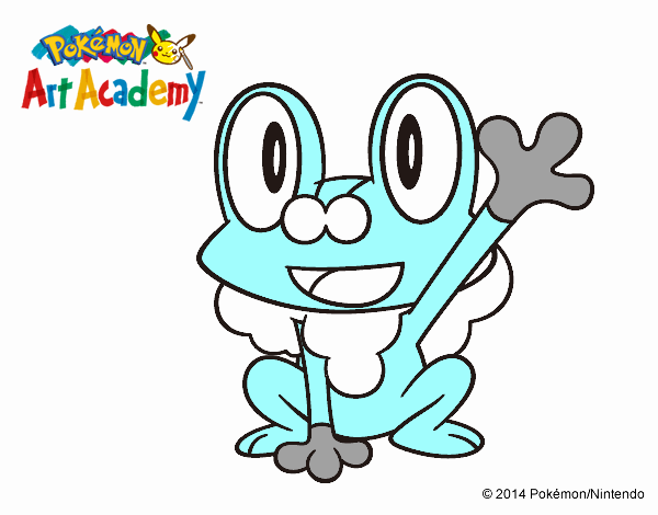 Froakie saludando