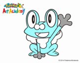 Froakie saludando