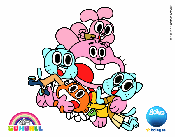 Gumball y amigos contentos