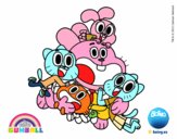 Gumball y amigos contentos