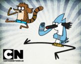 Mordecai y Rigby karatekas