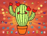 Dibujo Cactus corazón pintado por ivancrack