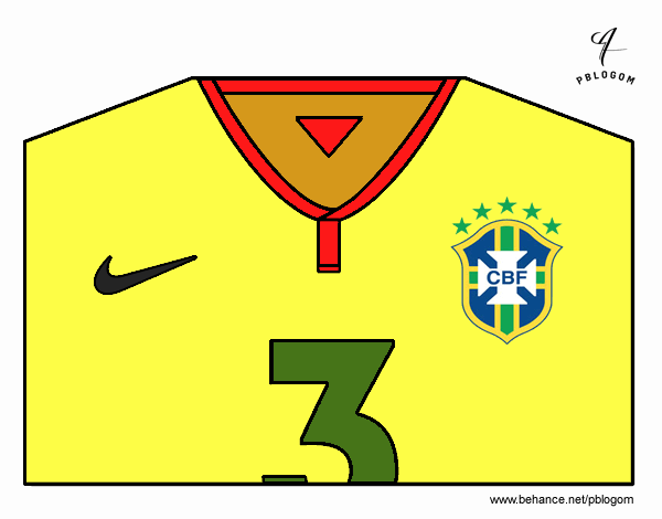 Camiseta del mundial de fútbol 2014 de Brasil