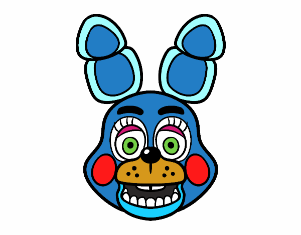 Cara de Toy Bonnie de Five Nights at Freddy's