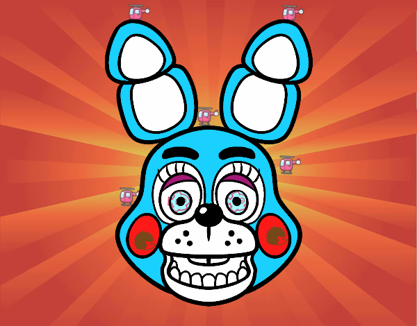 Cara de Toy Bonnie de Five Nights at Freddy's