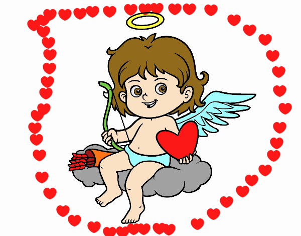 Cupido en una nube