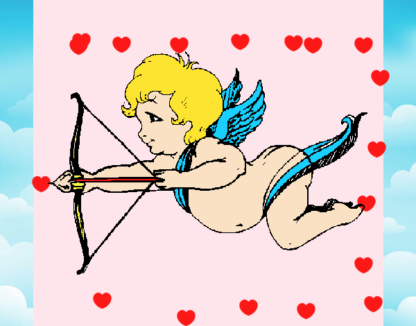 Cupido volando