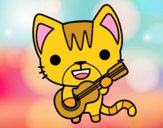 Gato guitarrista