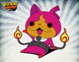 Jibanyan saludando