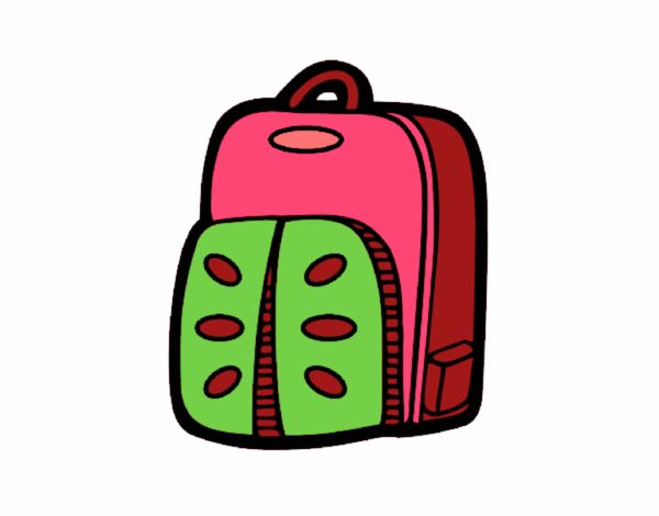 Guardar midibujo de mochila escolar de maca