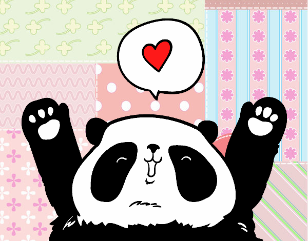 Panda enamorado