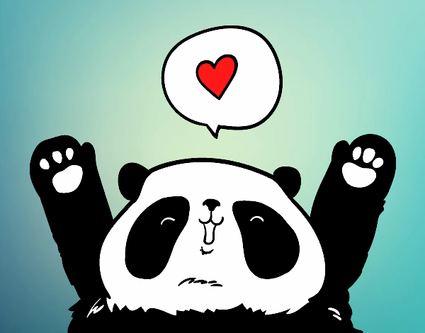 Panda enamorado