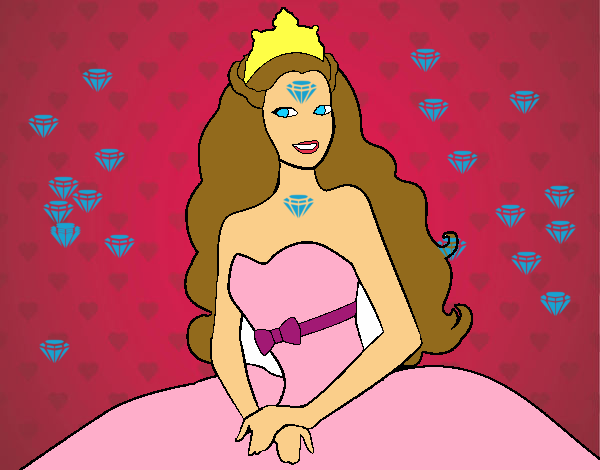 Dibujo Princesa cantante pintado por mendz