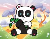 Un oso panda