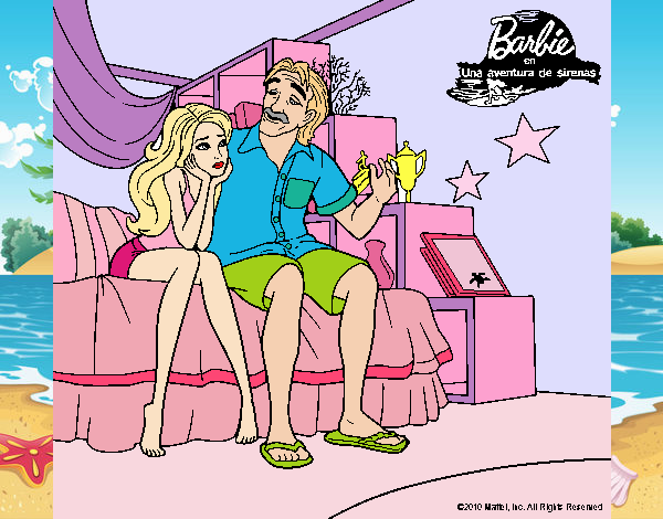 Barbie con su padre